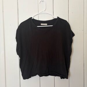 We The Free Black Crop Top
